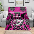 Custom Sydney Sixers Blanket We Are The Champions Aboriginal Art