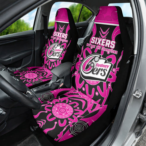 Custom Sydney Sixers Car Seat Cover We Are The Champions Aboriginal Art