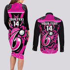 Custom Sydney Sixers Couples Matching Long Sleeve Bodycon Dress and Long Sleeve Button Shirt We Are The Champions Aboriginal Art