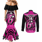 Custom Sydney Sixers Couples Matching Mermaid Dress and Long Sleeve Button Shirt We Are The Champions Aboriginal Art