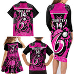 Custom Sydney Sixers Family Matching Long Sleeve Bodycon Dress and Hawaiian Shirt We Are The Champions Aboriginal Art