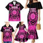 Custom Sydney Sixers Family Matching Mermaid Dress and Hawaiian Shirt We Are The Champions Aboriginal Art
