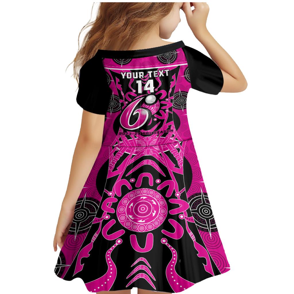 Custom Sydney Sixers Family Matching Mermaid Dress and Hawaiian Shirt We Are The Champions Aboriginal Art
