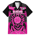 Custom Sydney Sixers Family Matching Mermaid Dress and Hawaiian Shirt We Are The Champions Aboriginal Art