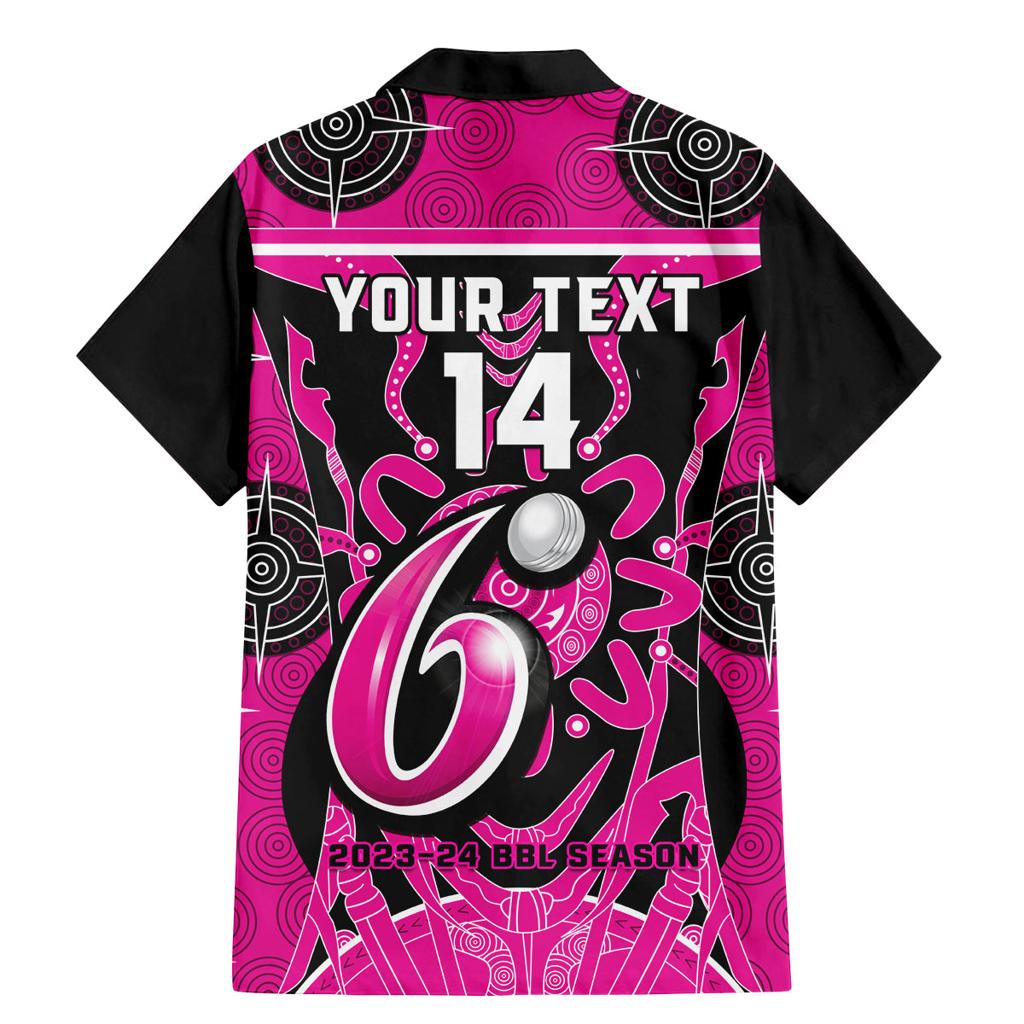 Custom Sydney Sixers Family Matching Mermaid Dress and Hawaiian Shirt We Are The Champions Aboriginal Art