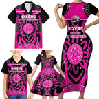 Custom Sydney Sixers Family Matching Short Sleeve Bodycon Dress and Hawaiian Shirt We Are The Champions Aboriginal Art
