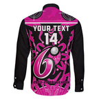 Custom Sydney Sixers Family Matching Short Sleeve Bodycon Dress and Hawaiian Shirt We Are The Champions Aboriginal Art