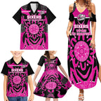 Custom Sydney Sixers Family Matching Summer Maxi Dress and Hawaiian Shirt We Are The Champions Aboriginal Art