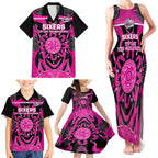 Custom Sydney Sixers Family Matching Tank Maxi Dress and Hawaiian Shirt We Are The Champions Aboriginal Art