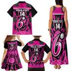 Custom Sydney Sixers Family Matching Tank Maxi Dress and Hawaiian Shirt We Are The Champions Aboriginal Art