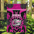 Custom Sydney Sixers Garden Flag We Are The Champions Aboriginal Art