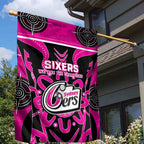 Custom Sydney Sixers Garden Flag We Are The Champions Aboriginal Art