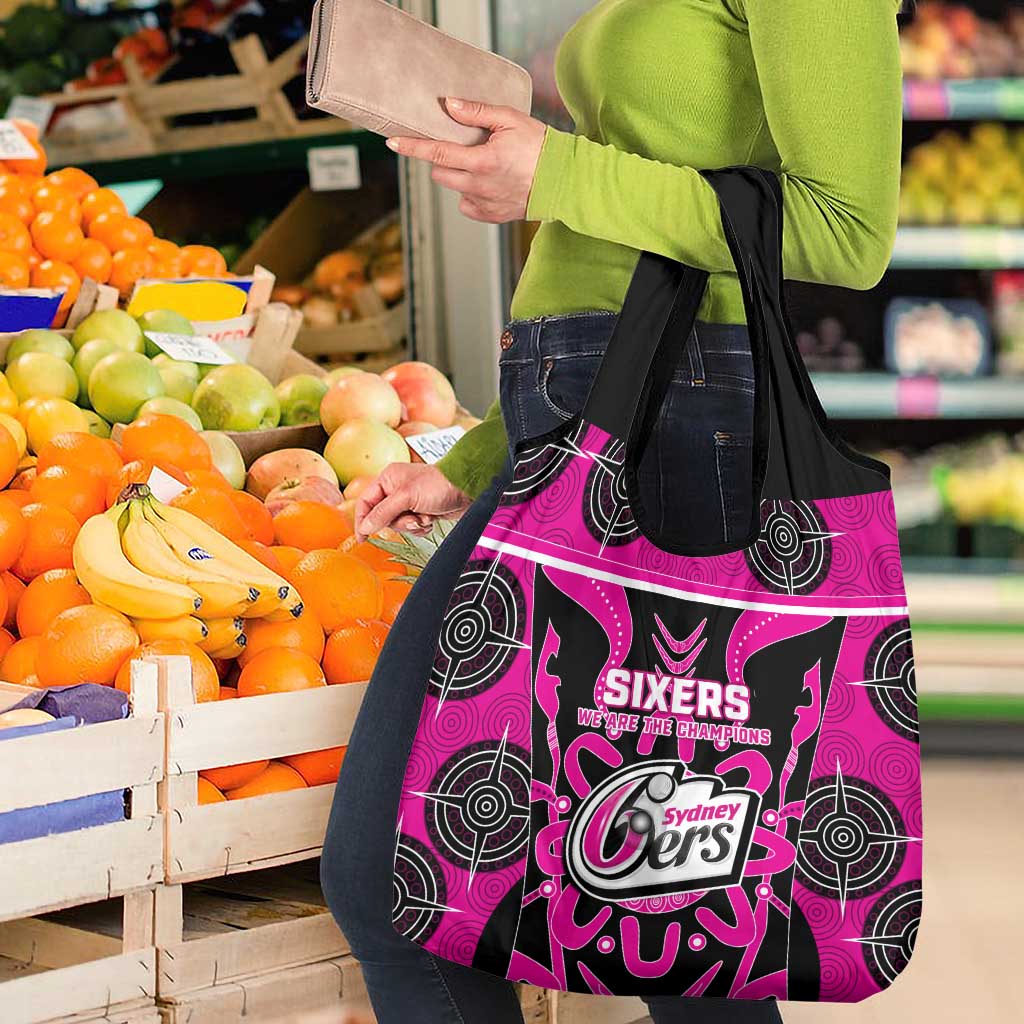 BBL Sydney Sixers Grocery Bag We Are The Champions Aboriginal Art