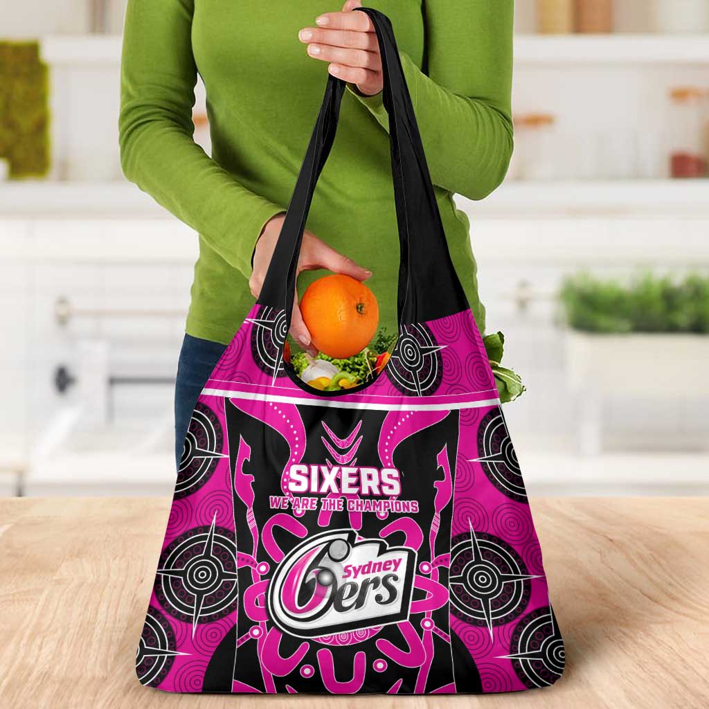 BBL Sydney Sixers Grocery Bag We Are The Champions Aboriginal Art
