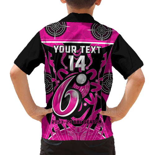 Custom Sydney Sixers Hawaiian Shirt We Are The Champions Aboriginal Art