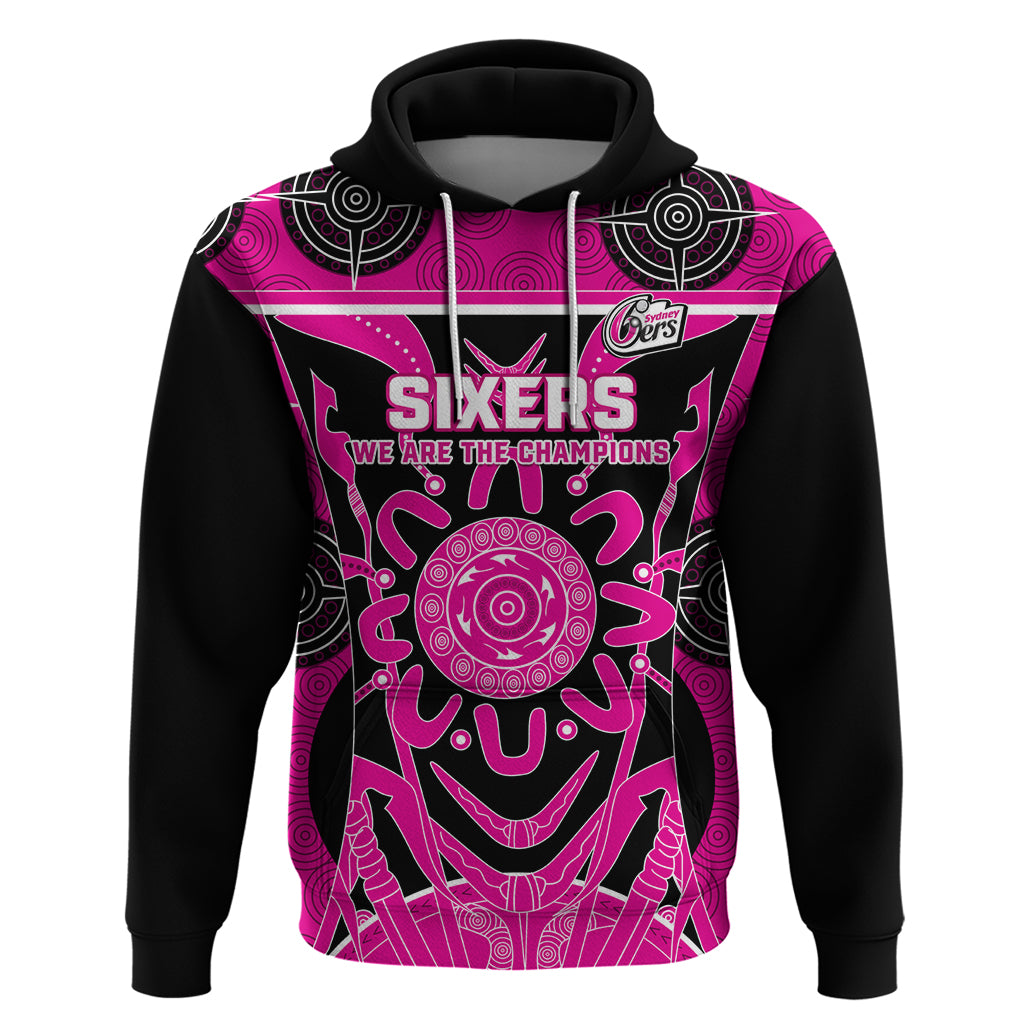 Custom Sydney Sixers Hoodie We Are The Champions Aboriginal Art