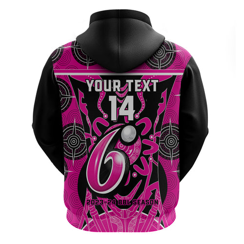 Custom Sydney Sixers Hoodie We Are The Champions Aboriginal Art