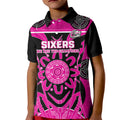 Custom Sydney Sixers Kid Polo Shirt We Are The Champions Aboriginal Art