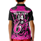 Custom Sydney Sixers Kid Polo Shirt We Are The Champions Aboriginal Art