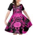 Custom Sydney Sixers Kid Short Sleeve Dress We Are The Champions Aboriginal Art