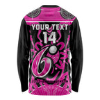 Custom Sydney Sixers Long Sleeve Shirt We Are The Champions Aboriginal Art