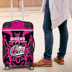 Custom Sydney Sixers Luggage Cover We Are The Champions Aboriginal Art