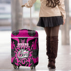 Custom Sydney Sixers Luggage Cover We Are The Champions Aboriginal Art