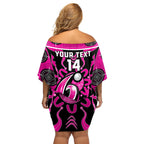 Custom Sydney Sixers Off Shoulder Short Dress We Are The Champions Aboriginal Art