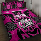 Custom Sydney Sixers Quilt Bed Set We Are The Champions Aboriginal Art