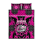 Custom Sydney Sixers Quilt Bed Set We Are The Champions Aboriginal Art