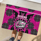 Custom Sydney Sixers Rubber Doormat We Are The Champions Aboriginal Art