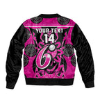 Custom Sydney Sixers Sleeve Zip Bomber Jacket We Are The Champions Aboriginal Art
