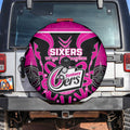 Custom Sydney Sixers Spare Tire Cover We Are The Champions Aboriginal Art