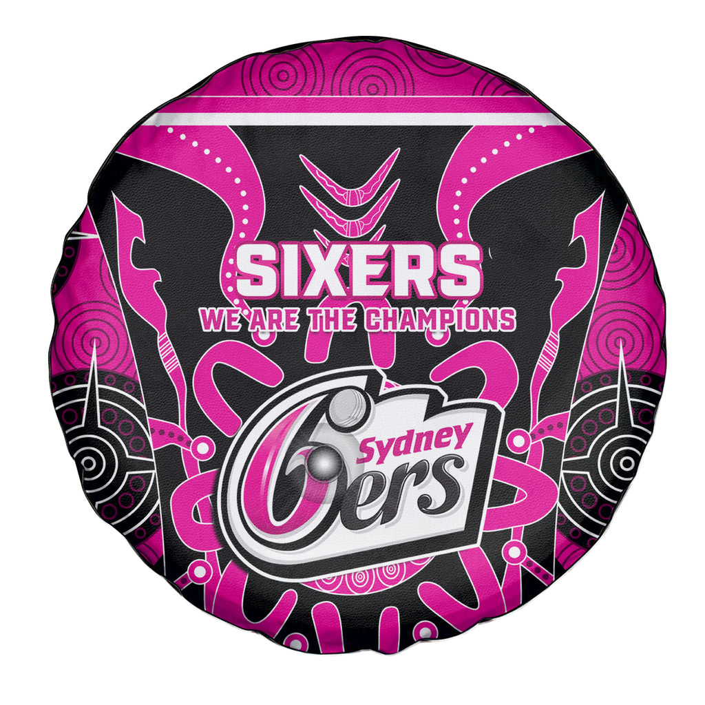 Custom Sydney Sixers Spare Tire Cover We Are The Champions Aboriginal Art