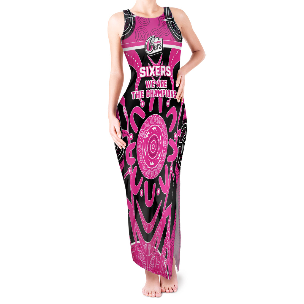 Custom Sydney Sixers Tank Maxi Dress We Are The Champions Aboriginal Art