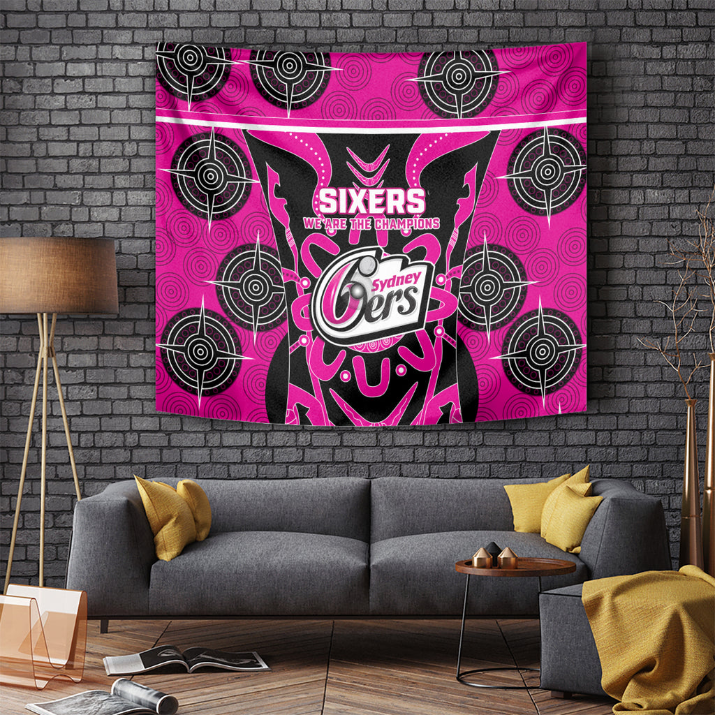 Custom Sydney Sixers Tapestry We Are The Champions Aboriginal Art