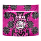 Custom Sydney Sixers Tapestry We Are The Champions Aboriginal Art