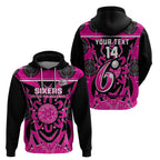 Custom Sydney Sixers Zip Hoodie We Are The Champions Aboriginal Art
