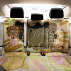 Australia Opal Wombat Back Car Seat Cover Aussie Aboriginal Art