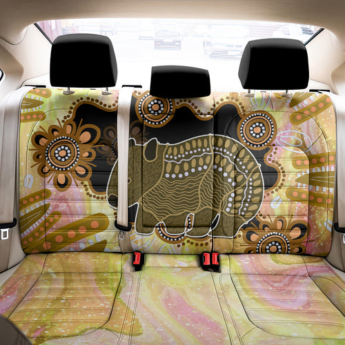 Australia Opal Wombat Back Car Seat Cover Aussie Aboriginal Art