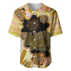 Australia Opal Wombat Baseball Jersey Aussie Aboriginal Art