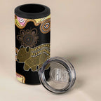 Australia Opal Wombat 4 in 1 Can Cooler Tumbler Aussie Aboriginal Art