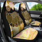 Australia Opal Wombat Car Seat Cover Aussie Aboriginal Art