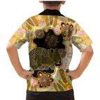 Australia Opal Wombat Family Matching Mermaid Dress and Hawaiian Shirt Aussie Aboriginal Art
