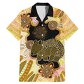 Australia Opal Wombat Family Matching Mermaid Dress and Hawaiian Shirt Aussie Aboriginal Art