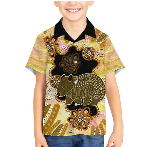 Australia Opal Wombat Family Matching Mermaid Dress and Hawaiian Shirt Aussie Aboriginal Art
