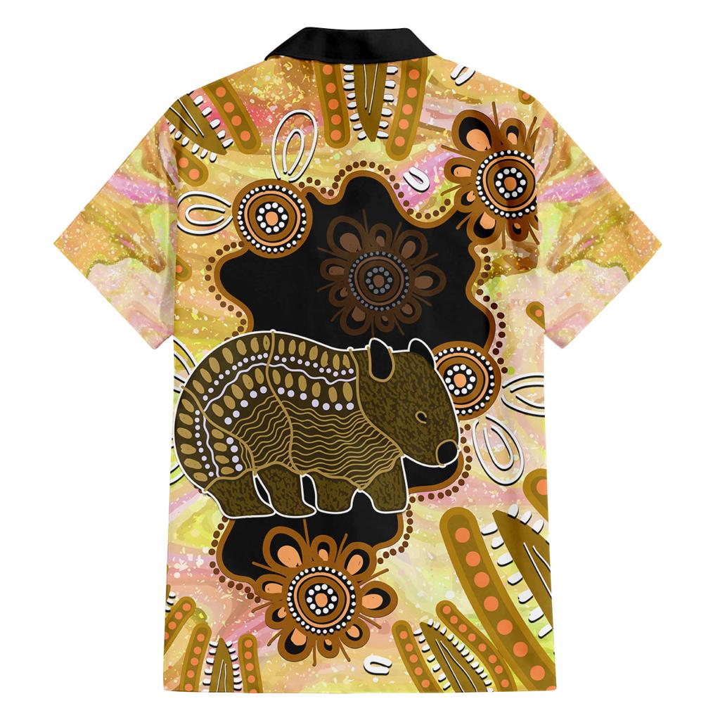 Australia Opal Wombat Family Matching Off Shoulder Maxi Dress and Hawaiian Shirt Aussie Aboriginal Art