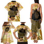 Australia Opal Wombat Family Matching Tank Maxi Dress and Hawaiian Shirt Aussie Aboriginal Art