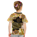 Australia Opal Wombat Kid T Shirt Aussie Aboriginal Art