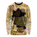 Australia Opal Wombat Long Sleeve Shirt Aussie Aboriginal Art